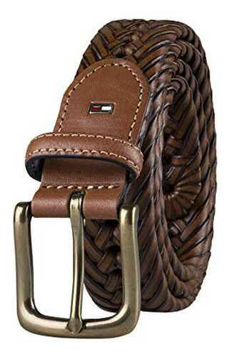 Cinturón Trenzado Tommy Hilfiger Para Hombre, Saddle, Talla 