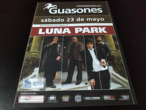 (pd357) Publicidad Clipping Guasones Luna Park * 2009