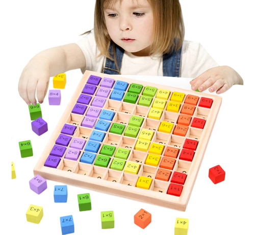 Juguete Didáctico Montessori Matemáticas Tabla Multiplicar