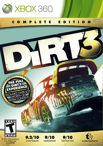 Dirt 3 Complete Edition (+24 Dlcs Incluidos) - Xbox One/360 (Reacondicionado)