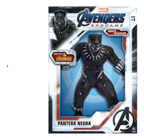 Figura De Accion Articulada Pantera Negra 50cm Avengers