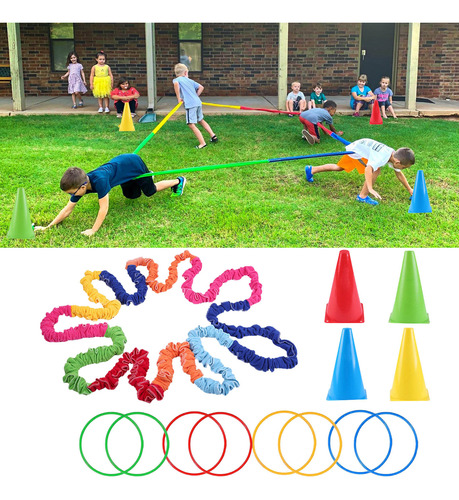 Set De Juego Con Anillos Elásticos Para Lanzar Cuerdas Para