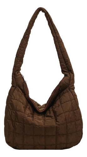 Bolso Tipo Hobo Ligero Para Mujer, Bandolera Acolchado Casua