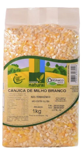 Kit 2x: Canjica De Milho Branco Orgânico Coopernatural 1kg
