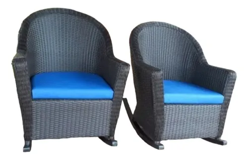 comprar Silla Mecedora Poltrona Mueble En Ratan Sintético 