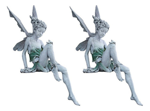 2 Figuras De Hadas Para Decoración De Jardín, Decoración De 