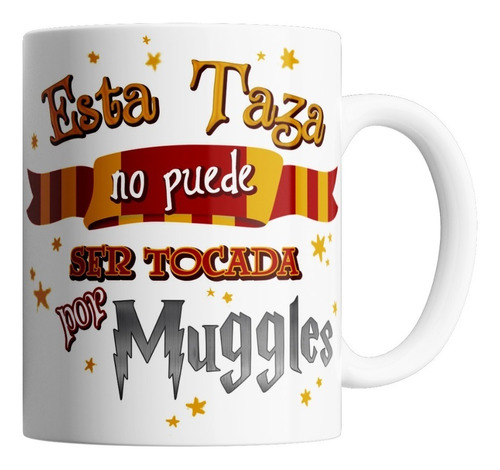 Taza De Ceramica - No Toques Mi Taza Harry Potter 