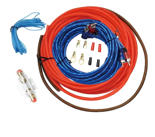 Kit Cables Amplificador Y Subwoofer Auto Tiaoping 1500w/r&c