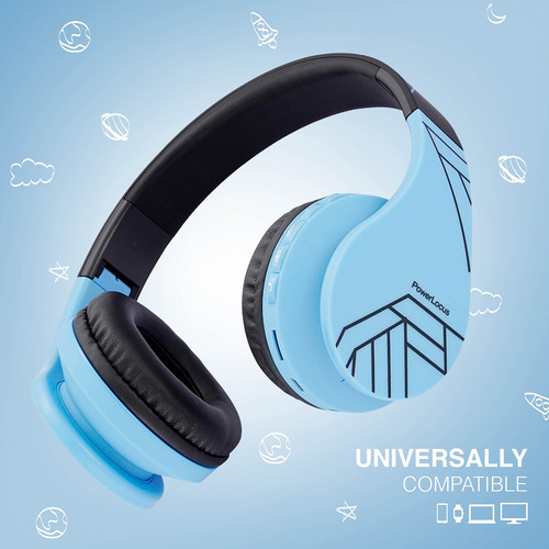 Auriculares Bluetooth Powerlocus Para Niños Con Micrófono 85