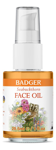 Badger - Aceite Facial, Espino Marino, Certificado Organico,