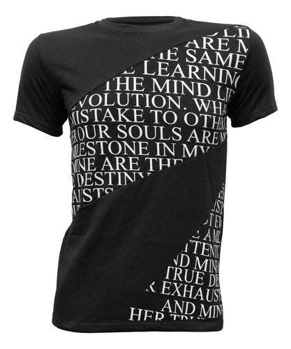 Playera Estampada Words Para Hombre Quarry