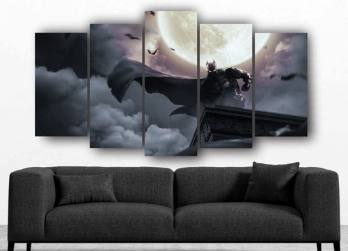 Set De 5 Cuadros Decorativo The Batman Arte Moderno - 08