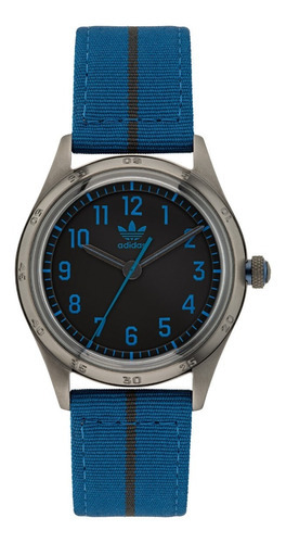 Reloj Hombre Caballero adidas Originals Analogo Code Four Color de la correa Azul