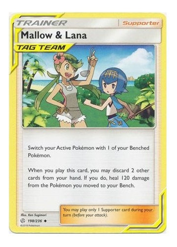 Cartas Pokemon Mallow & Lana Tag Team
