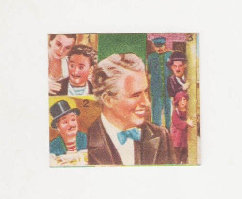 1954 Cine Tarjeta Charles Chaplin Unica De Uruguay Muy Raro