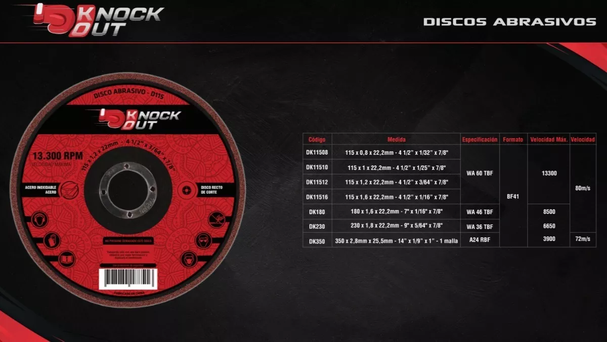 Tercera imagen para búsqueda de discos de corte metal