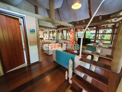 Imagem 13 de 30 de Charmosa Casa De Praia, Com Piscina, 4 Suítes Com Ar, A Apenas 90m Das Areias De Itamambuca - Rv13 - 32982502