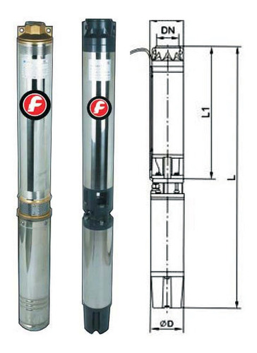 Electro Bombas Sumergible Agua 6 Pulgadas 7,5 Hp 380v 5,5 Kw