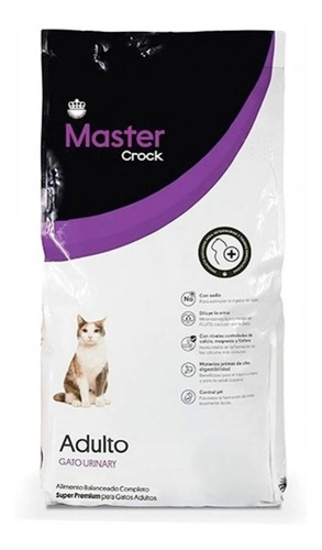 Alimento Para Gatos Adultos. Master Crock Urinary. 7kg