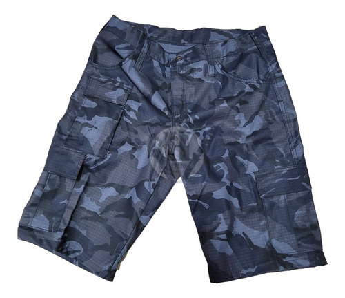 Bermuda Tactica Cargo Rip Stop Camo Urbano Tela Brasil Selva