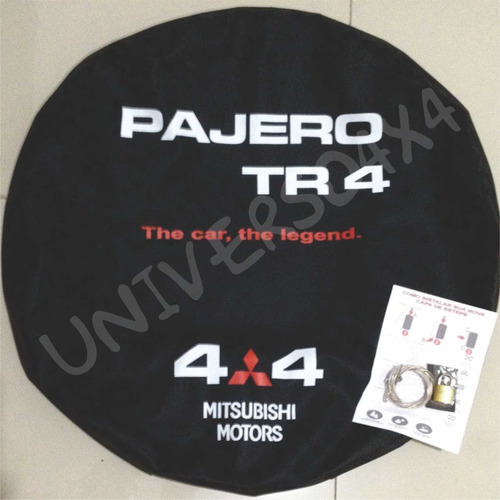 Capa Estepe Tr4 Pajero Grátis Cabo+cadeado The Car 4x4 M-9.2