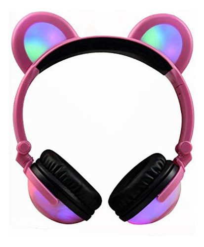 Auriculares Bluetooth Con Orejas De Oso, Auriculares Co...