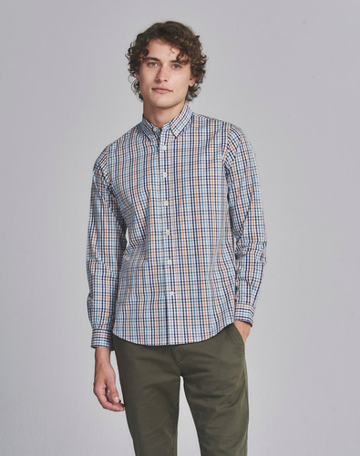 Camisa Miller, Slim Fit, Hombre, Algodón, Cuadro, Equus