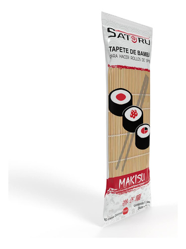 Tapete De Bambú Para Sushi De Satoru Makisu 1 Pieza