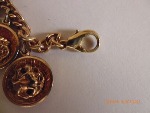 Pulsera Con Dijes Signos Del Zodíaco En Antimonio