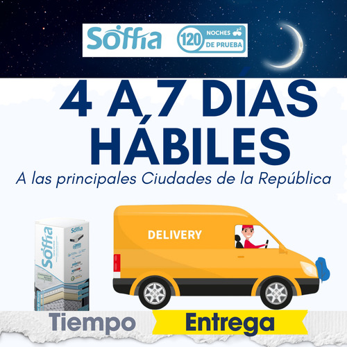 Colchon Individual Soffia Memory Foam Hibrido Ortopedico