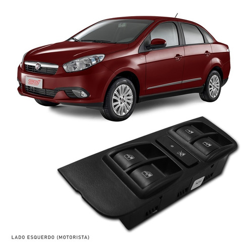 Interruptor Vidro Elétrico Motorista Fiat Grand Siena 2015