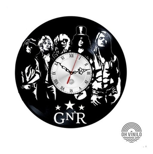 Guns N Roses Reloj De Pared Y Escritorio Vinilo Delivery