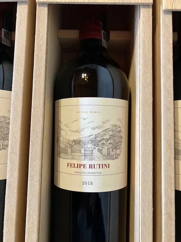 Vino Felipe Rutini 2018 En Estuche De Madera X1 Un. 750ml