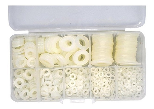 Hvazi 550pcs Nylon Arandela Plana Surtido Kit Para M2 M3 M4 