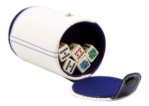 Cubilete Cerveza Michelob Con Portadados, 5 Dados Grabados