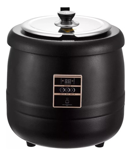 Bufetera Electrico Caliente Acero Inoxidable Negro 400w 10l