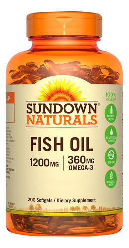 Omega 3 Fish Oil 200 Softgels - Sundown