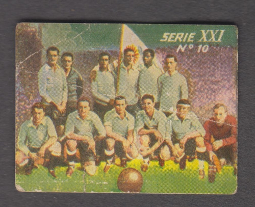 1928 Futbol Tarjeta Uruguay Con Nasazzi Campeon Olimpico