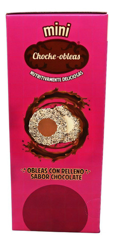 Mini Obleas De Chocolate Chocke-obleas Caja De 24 Paq De 3pz