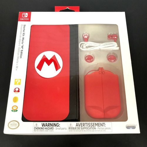 Capa Starter Kit Mario Nintendo Switch