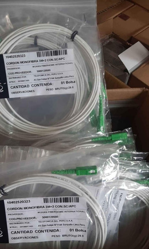 Patch Cord Fibra Óptica 3 Metros