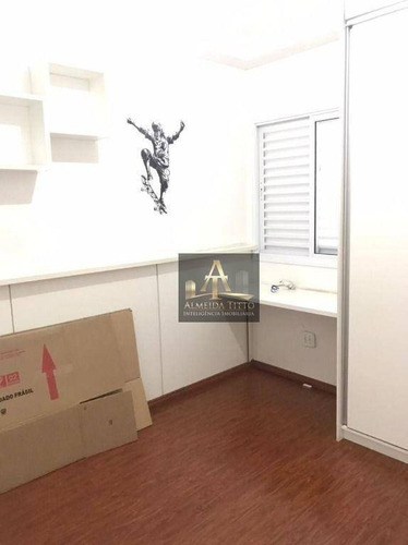 Lindo Apartamento Com Três Dormitórios, Com Móveis Planejados E Andar Alto - Valor R$410.000,00 - Ap3214