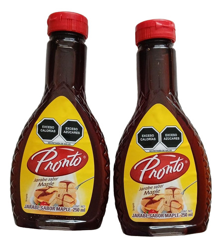 2 Pzs Jarabe Sabor Maple Pronto 250 Ml