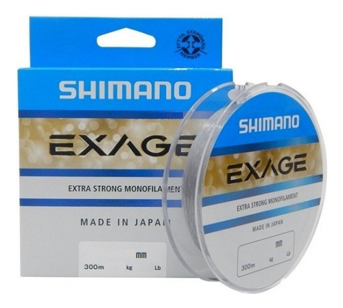 Linha Mono Shimano Exage 0,22mm 9,70lb/4,40kg - 150 Metros