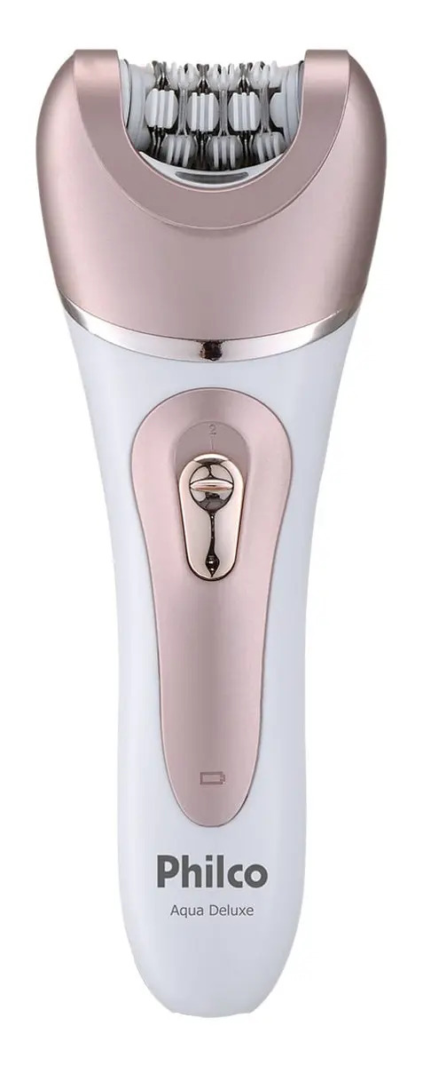 Depilador Philco Aqua Deluxe Pdp01r Branco E Rosa 110v/220v Rosa-pálido