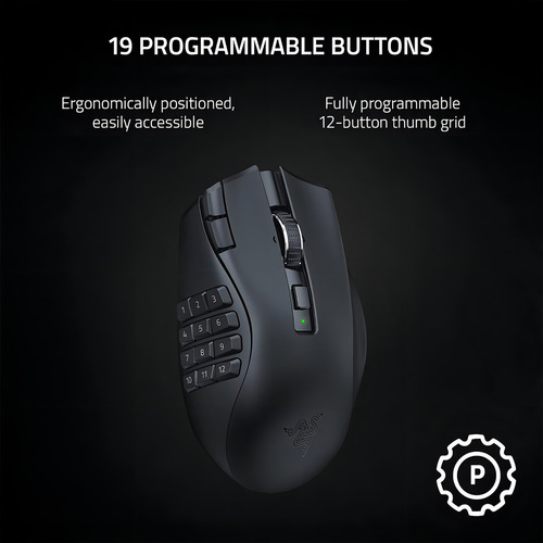 Mouse Gamer Razer Naga V2 Wireless Hyperspeed Sem Fio