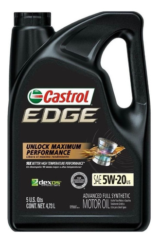 Aceite Sintetico Castrol Edge 5w20 4.73lts Importado