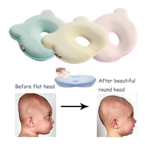 Almohada Ortopédica Antideformación Flat Head B Para Bebés