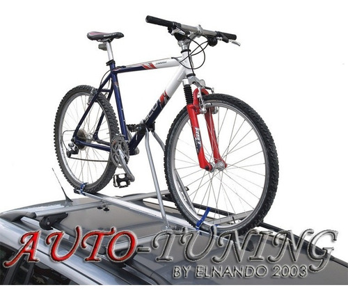 Imagen 2 de 6 de Porta Bicicleta De Techo Para Auto Ruedas Anchas Rodado 29