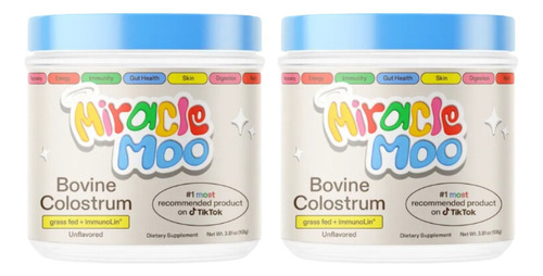 2 Pack Miracle Moo Colostrum 108 Grs Cu Importada